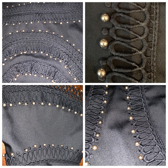 🛍 EMARI Gorgeous Beaded Cold Shoulder Dress - Picture 8 of 8